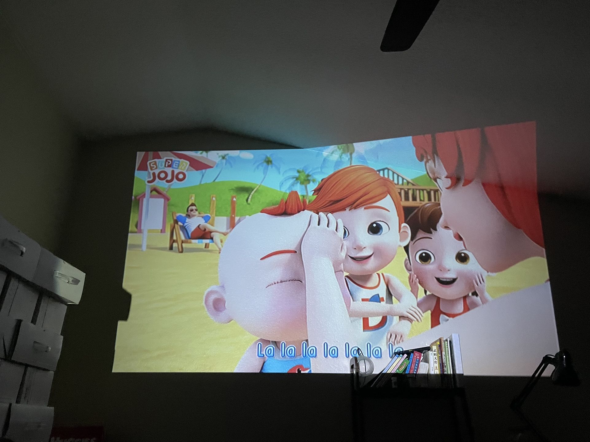 Projector 5500L&3800:1 Contrast Ratio , Up To 200” Display Screen . Support 1920*1080P Connect With PS4 , Fire TV Stick , DVD , Computer , TV Box