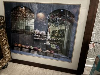 European storefront window