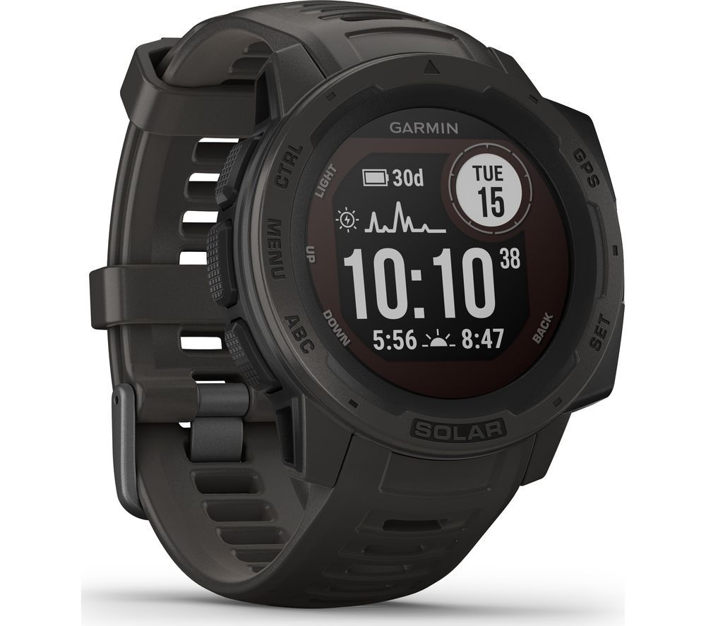 Garmin Instinct Solar Rugged GPS Smartwatch - Graphite 010-02293-10 45mm