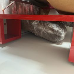 Red Side Table Or Console Table 