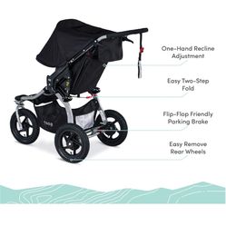 BOB Gear Rambler - Cochecito para correr, color negro