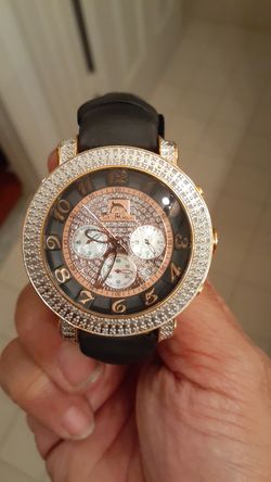 TechnoMaster Bling Watch Rosegold and Diamonds
