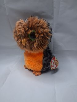 Ty Beanie Boo Halloween Owl Plush