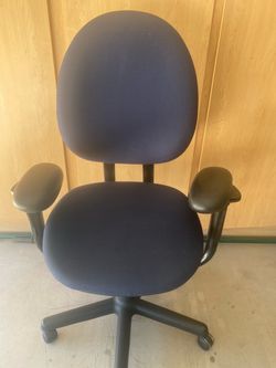 Blue Fabric Office Task Chair