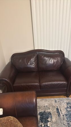 Leather coach