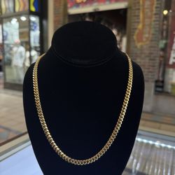 925 Sterling Silver Miami Cuban Yellow