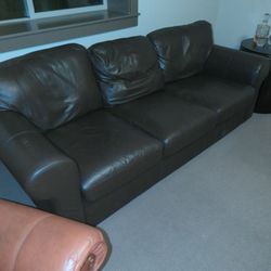 Brown Couch - Leather