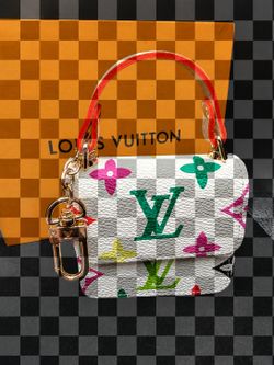Multicolor Monogram Mini Bag Keychain