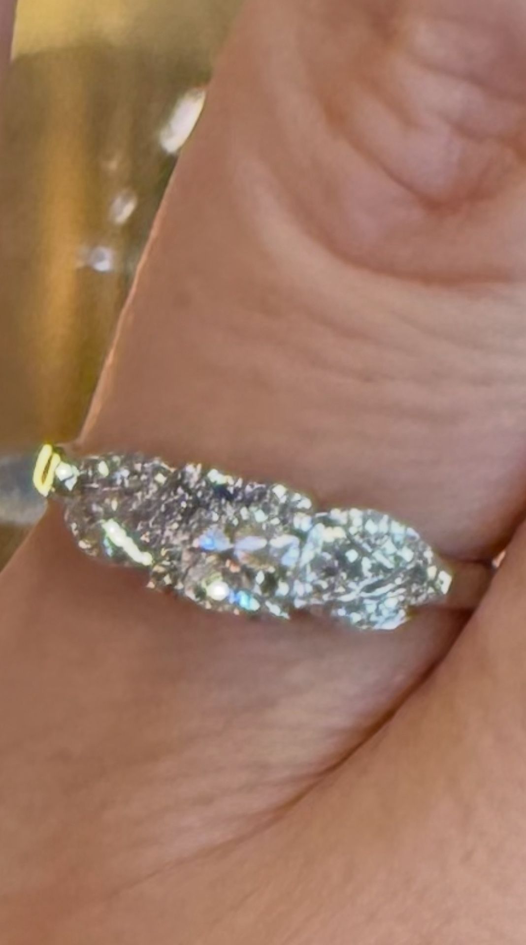 Platinum Ring With Natural Diamonds