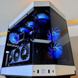 Gaming PC Custom Built by AREA-51✅🕹Full White RGB Set,Intel i7/32GB RAM/2TB🖥1 Yr Wrnty‼️ RTX 5070 GPU💥 $0 Down Finance Available