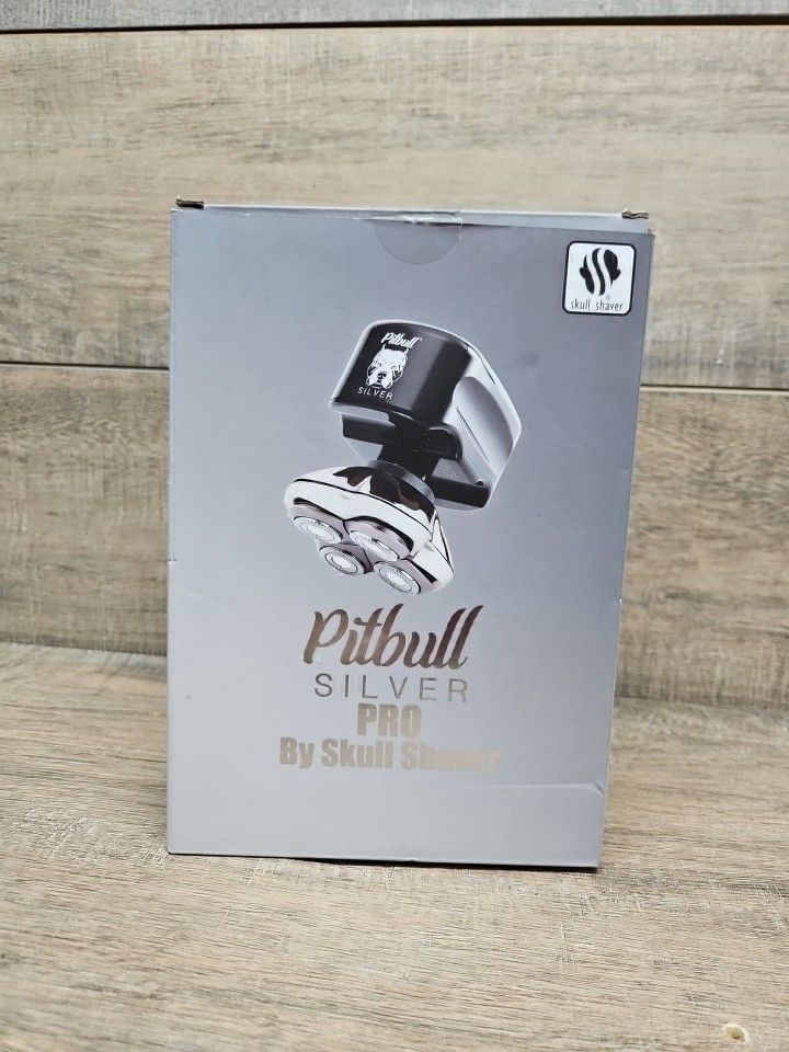 Skull Shaver Pitbull Silver PRO 4 Head Rotary 