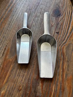 Aluminum Metal Scoops Set of 2