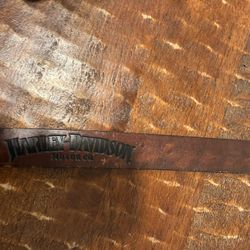 Harley Davidson Leather Belt Size 38