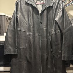 36” Long Siena Genuine Leather Women’s Jacket