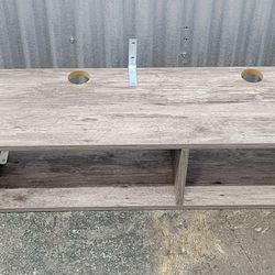 Floating TV Stand Media Console Wood Grain Finish