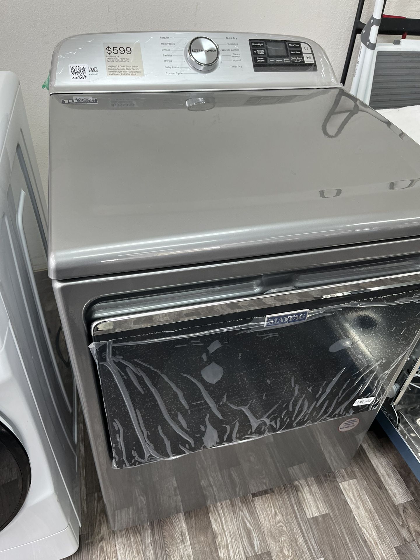 Out Of Box / Dents Or Scratches Only/ Maytag Electric Dryer On Sale