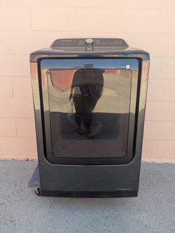 Samsung Front Load Dryer Black Stainless gas