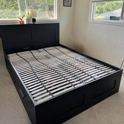 Queen Bed Frame With Storage
