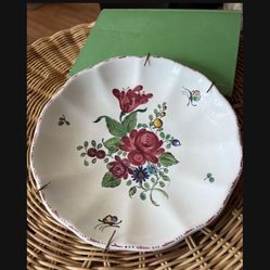 Vintage 30+ Years Old Hand Painted Floral And Butterfly Plate Made In Italy https://offerup.co/profile/mmz
