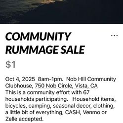 Rummage Sale