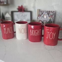 Rae Dunn Christmas Mugs 