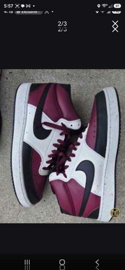 Nike Air Maroon White size 9