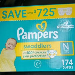 174 Newborn Diapers (unopened Box)