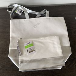  Imagin8 canvas tote bag with make up bag