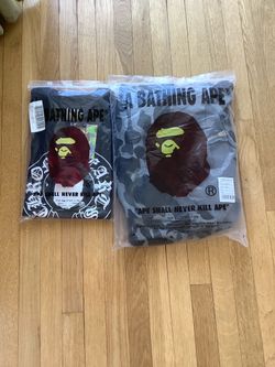 Bape tee and bape hoodie
