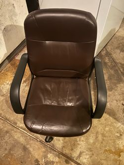Dark Brown Computer Desk Chair
