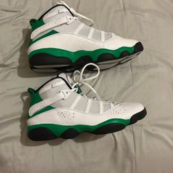 Jordan 6 Rings White/lucky Green-black 