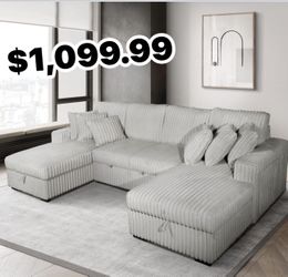 $1099 Corduroy Sectional