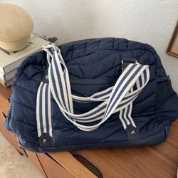 Cynthia Rowley quilted nylon duffle weekender bag 