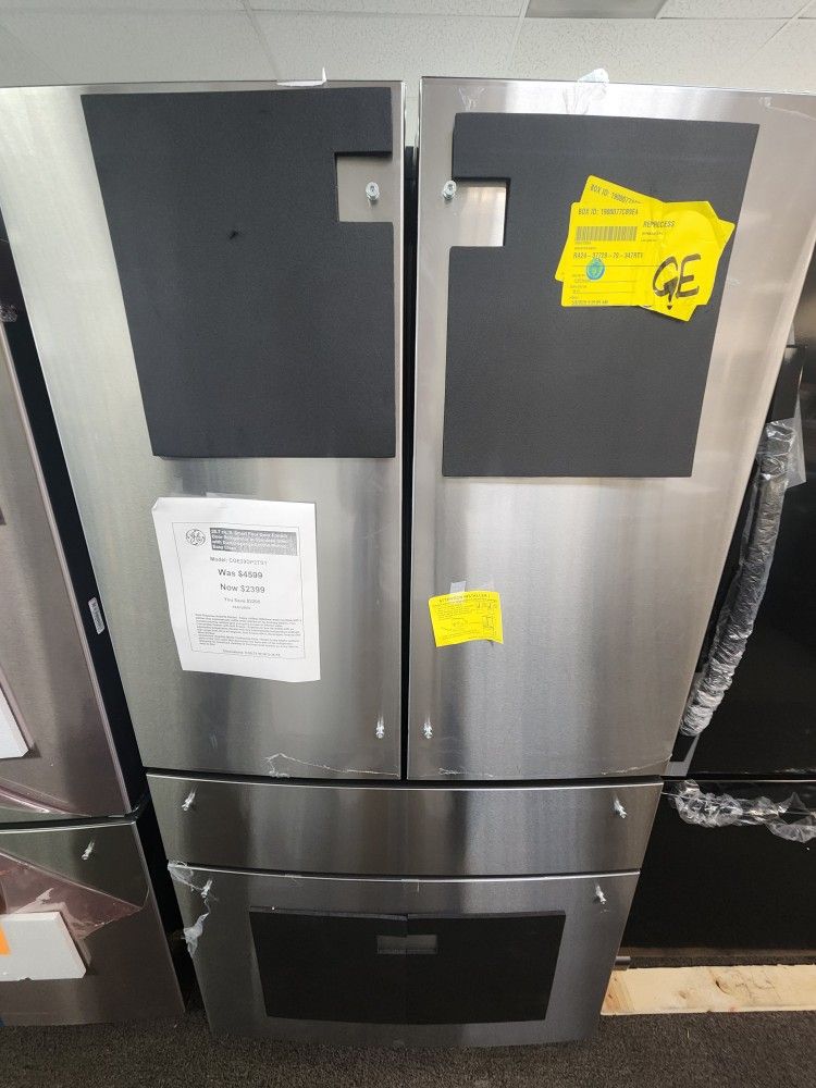 28.7 cu. ft. Smart Four Door French Door Refrigerator in Stainless Steel with Dual-Dispense Autofill Pitcher Easy Clean