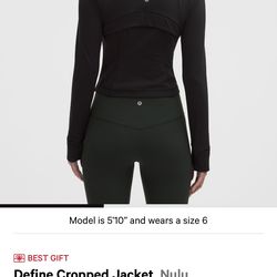 Lululemon Define Cropped Jacket