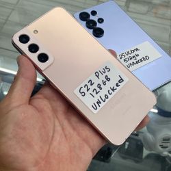 Pink S22 Plus Unlocked. Cash Or $50 Down W Approval 