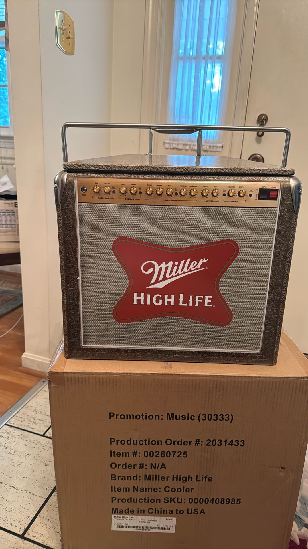 Miller High Life Metal Cooler