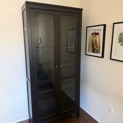 Black display cabinet