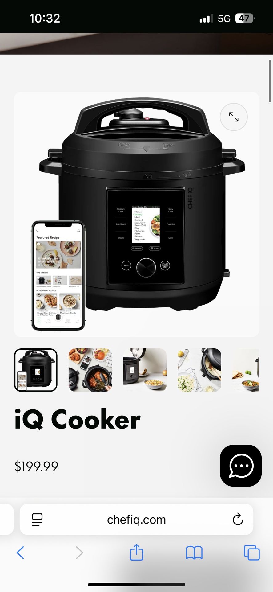 Chef IQ Multicooker ( Pressure Cooker, Slow Cooke, 7 Total Cooking Options )