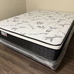 King Bamboo Orthopedic Pillow Top Mattress And Boxspring!