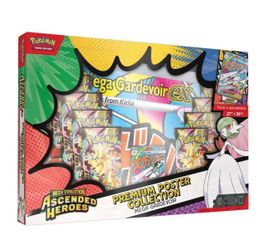 Pokemon Mega Gardevoir EX Premium Poster Collection Ascended Heroes SEALED Box