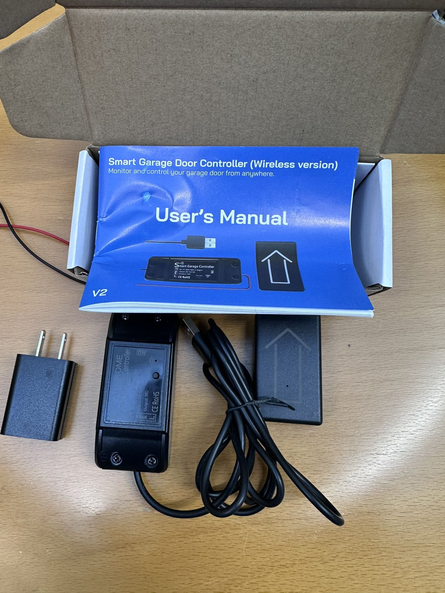 AGSHOME Smart Garage Door Opener Remote (2nd Gen), Universal Wi-Fi Garage Door Controller, wirling-Free, APP Control,m