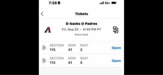 Padres vs D-Backs