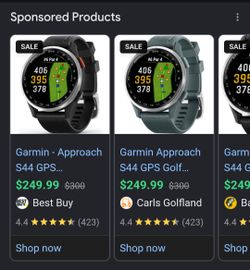 Garmin Approach A44, NEW Golf GPS Watch