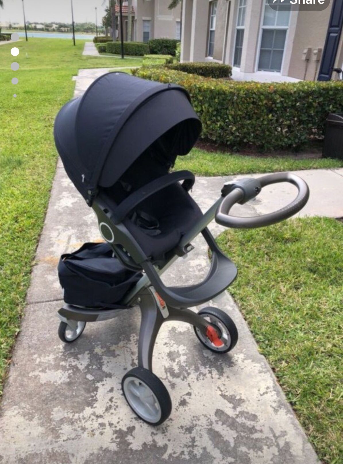 Stokke baby stroller + maxcosi car seat
