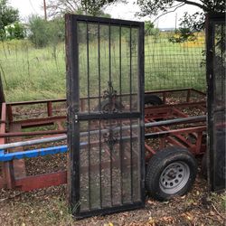 Security screen doors