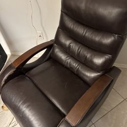 Leather Rocking, Reclining & Swivel Chair 
