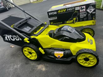 RYOBI LAWN MOWER  40V HP Brushless 20 in.   with 6.0 Ah Battery and Battery ((((New))))