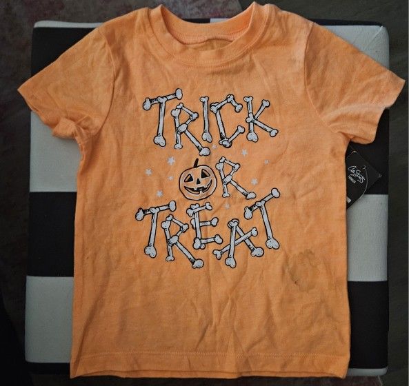 2T Halloween T SHIRT FOR TODDLERS TRICK OR TREAT