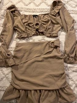 Tan Beige 2 piece set